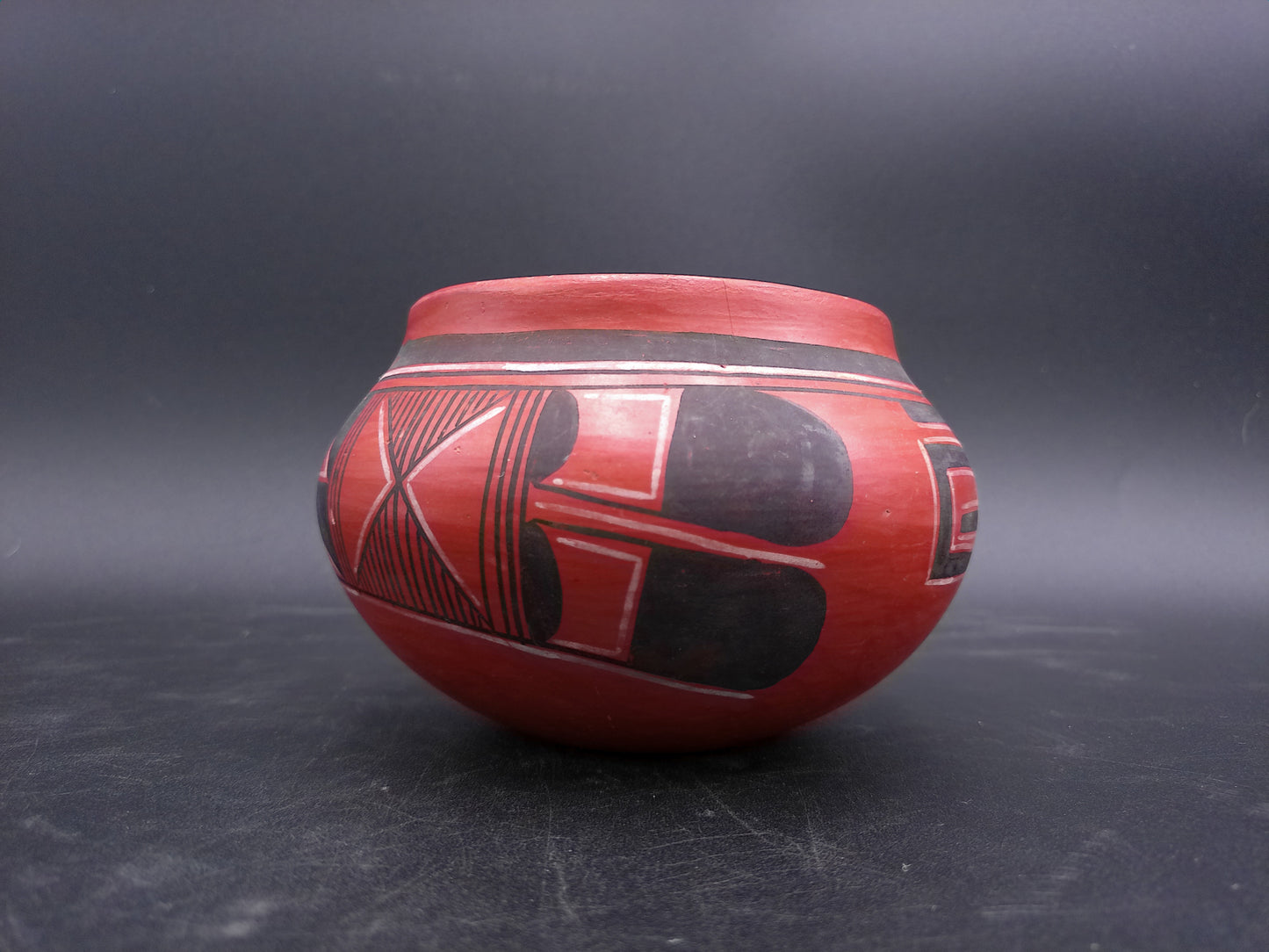 Early Hopi Ceramic Clay Pot Vintage signed Carol