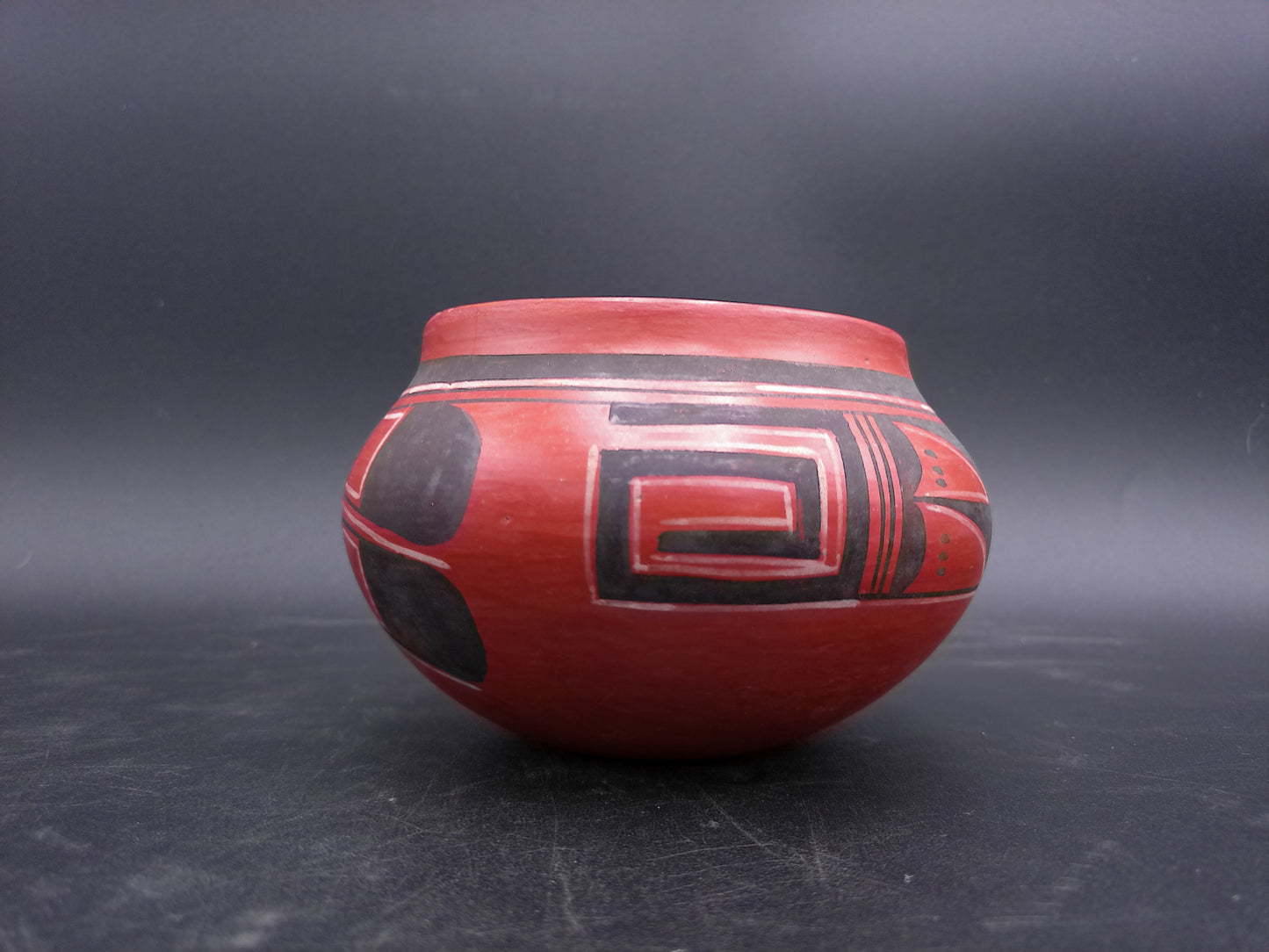 Early Hopi Ceramic Clay Pot Vintage signed Carol