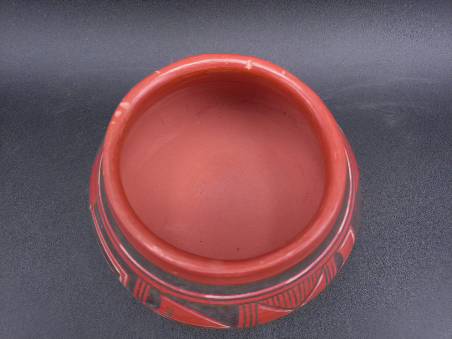 Early Hopi Ceramic Clay Pot Vintage signed Carol