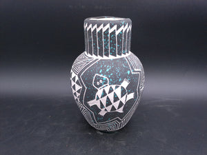 Southwest Native American Pueblo Pottery Vase  Art Deco