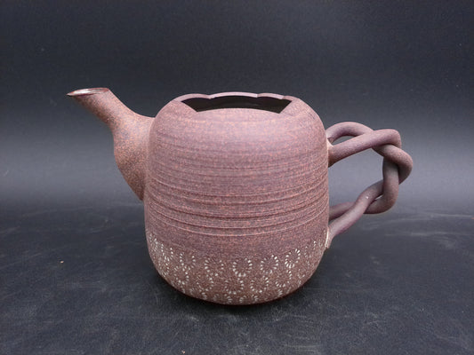 Kyo Kiyomizu Ware Asahido Artist Gagaku Kiln Mishima Teapot