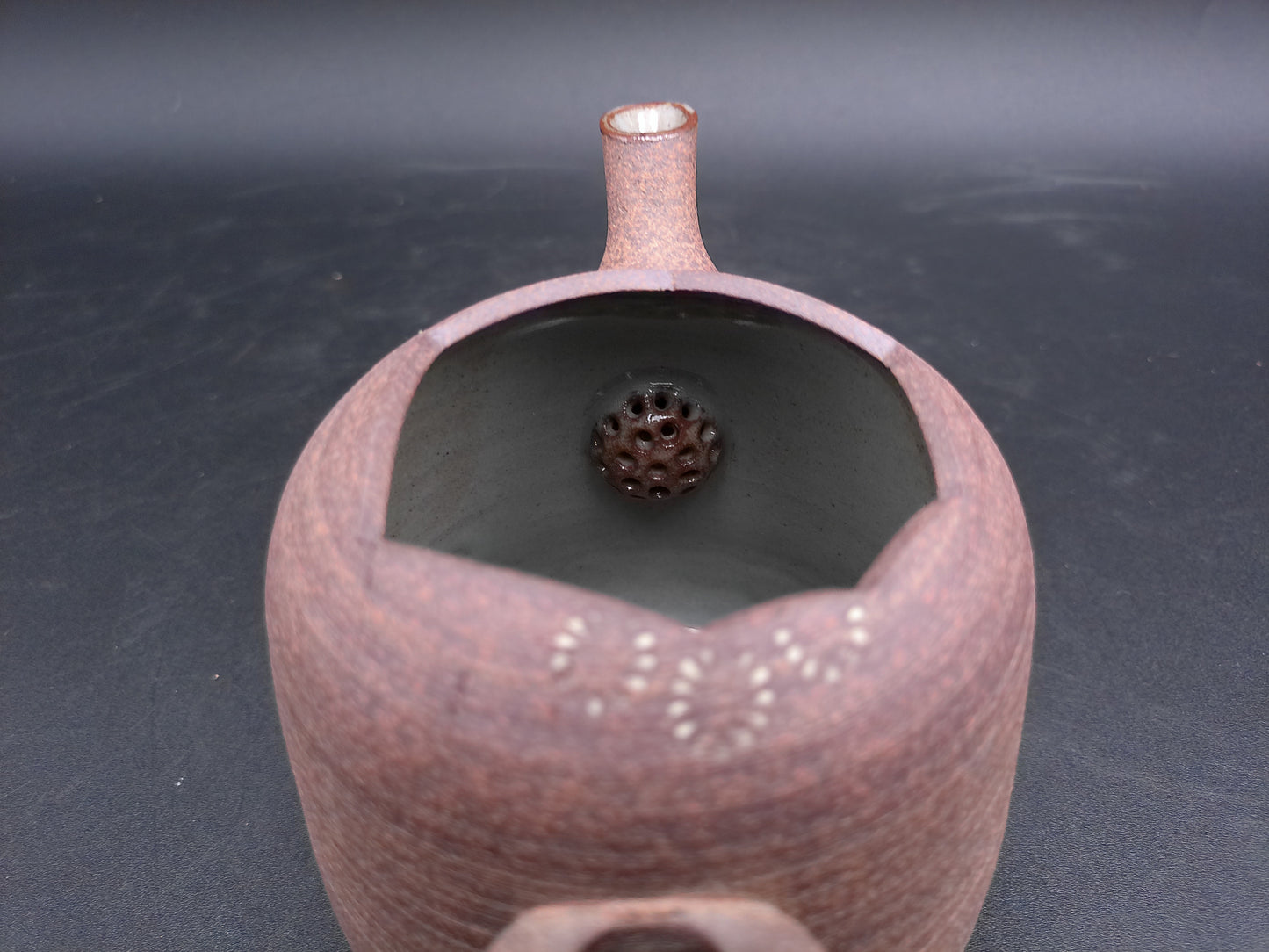 Kyo Kiyomizu Ware Asahido Artist Gagaku Kiln Mishima Teapot