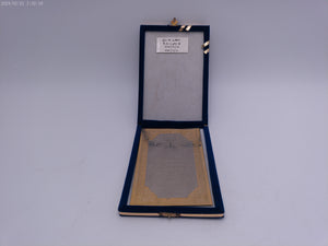 Arabic Calligraphy Picture on metal with Blue case vintage