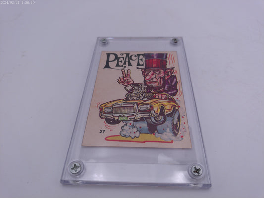 Odd Rods #72 Ford Lincoln Peace Trading Card Authenticated 1971