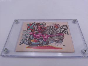 Odd Rods All Stars #18 Reckless Rebel Trading Card Authenticated  1971