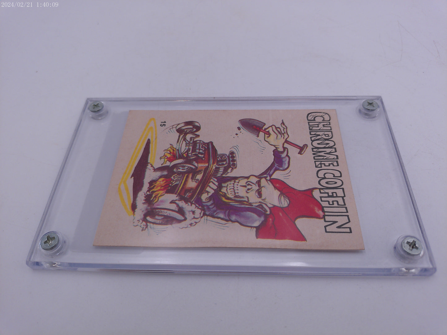 Odd Rods #15 Crome Coffin  Trading Card 1969 Authenticated