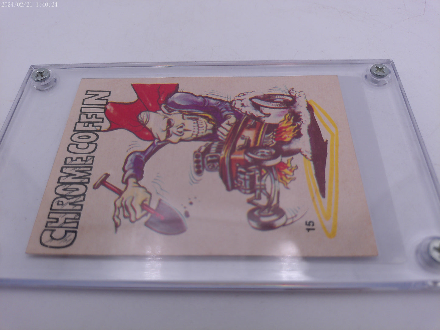 Odd Rods #15 Crome Coffin  Trading Card 1969 Authenticated