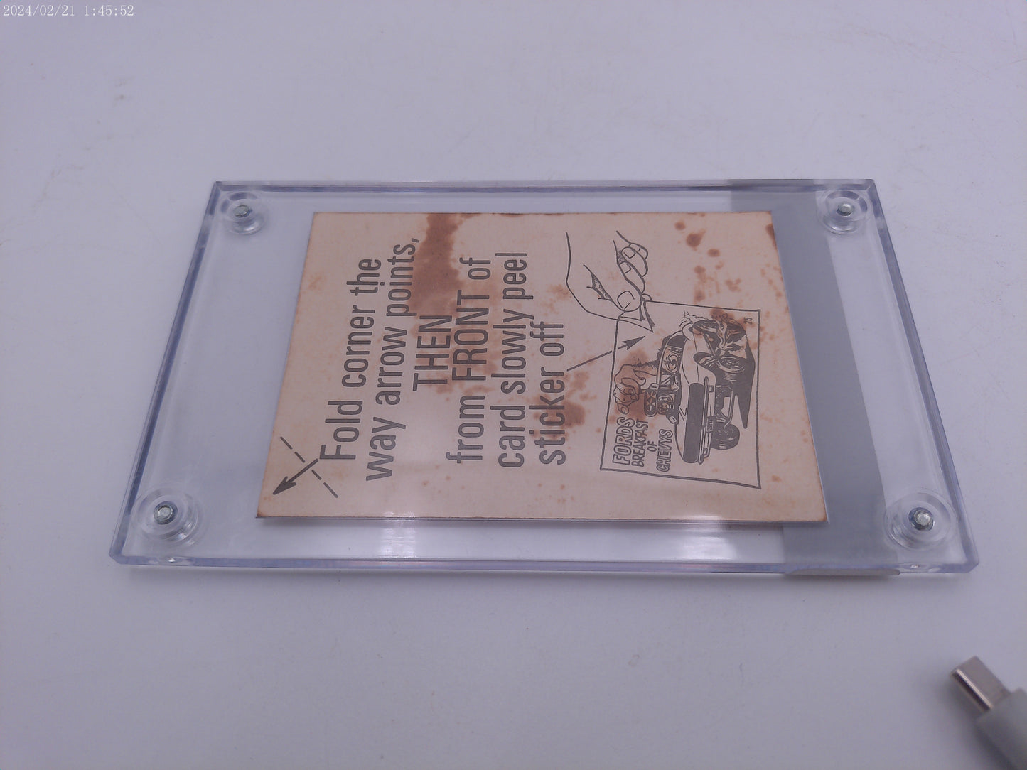 Odd Rods #43 Bad Hater Authenticated 1969 Trading Card