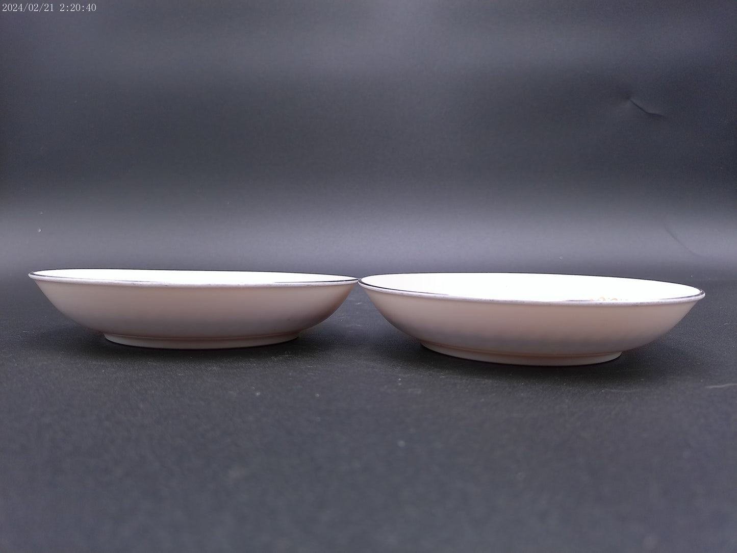 Gold Designed Plates lot of 2 unique design Vintage