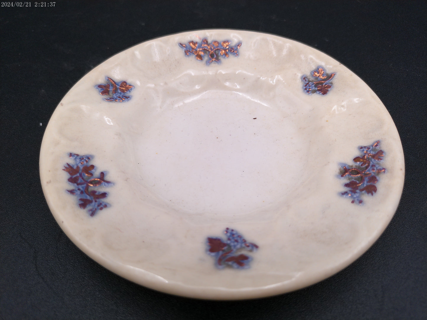 Shelley England Fine Bone China "Blue Rock" 13591 Saucer and another plate