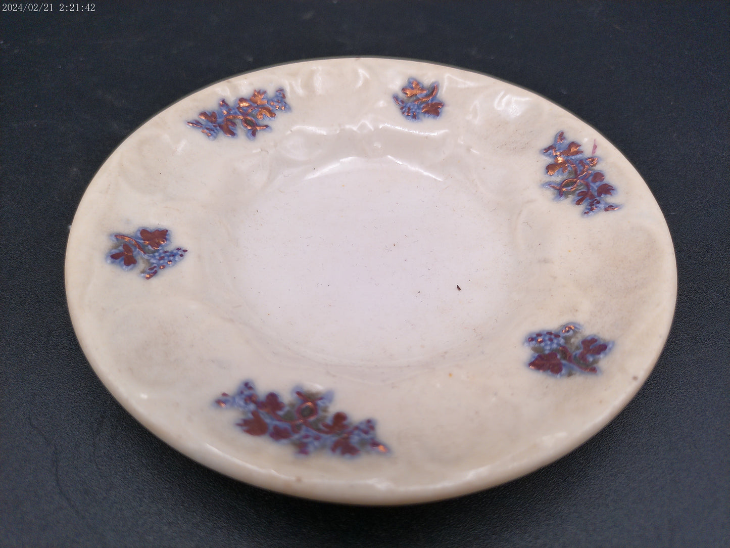 Shelley England Fine Bone China "Blue Rock" 13591 Saucer and another plate