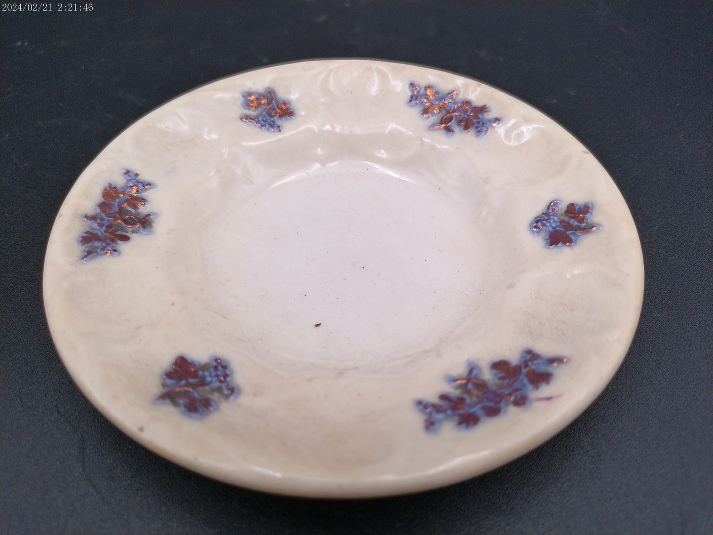 Shelley England Fine Bone China "Blue Rock" 13591 Saucer and another plate