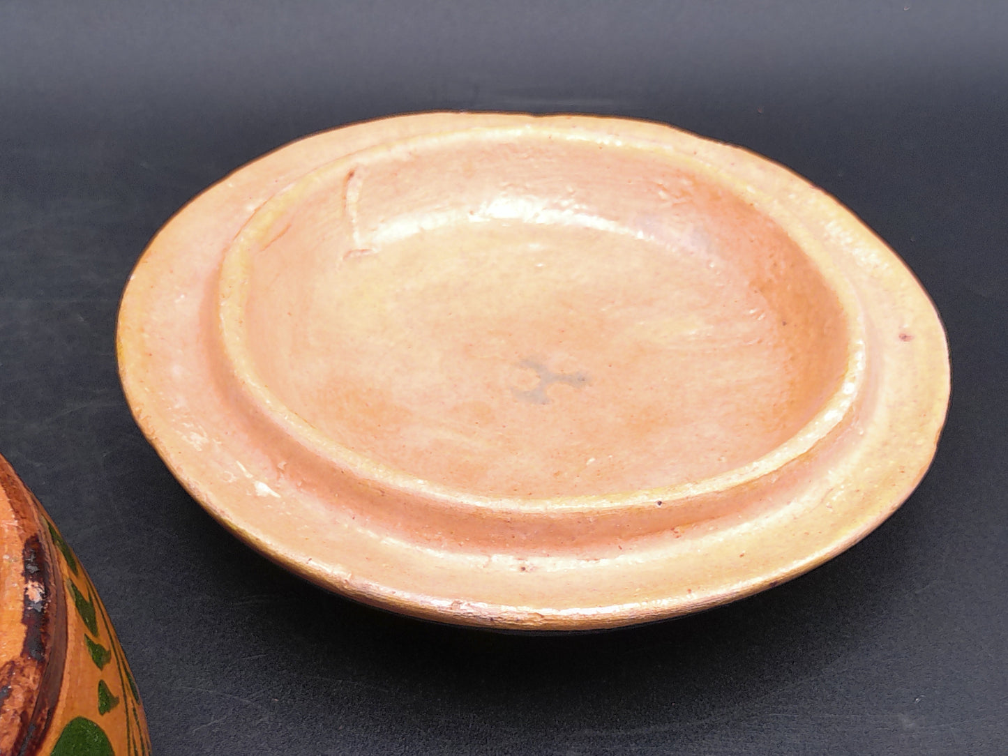 Bowl Pot With Lid Stoneware Chili Crock Pottery with Handle Vintage