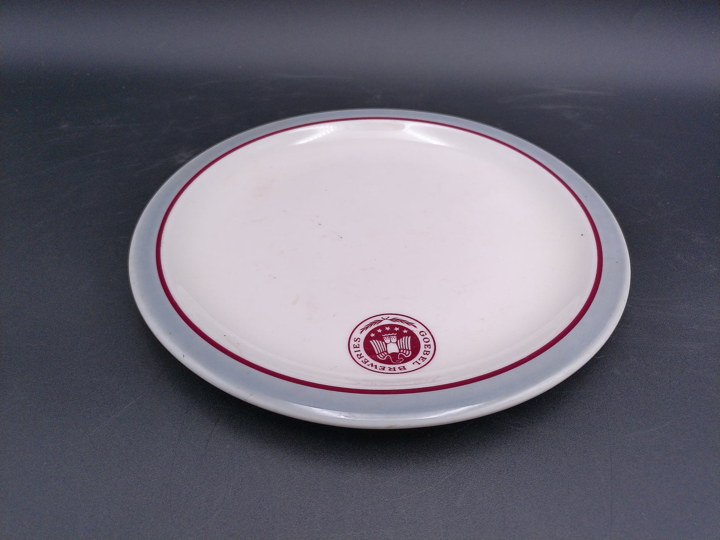 Plate Dish from Goebel Brewing Co of Muskegon, Mi Syracuse China Co