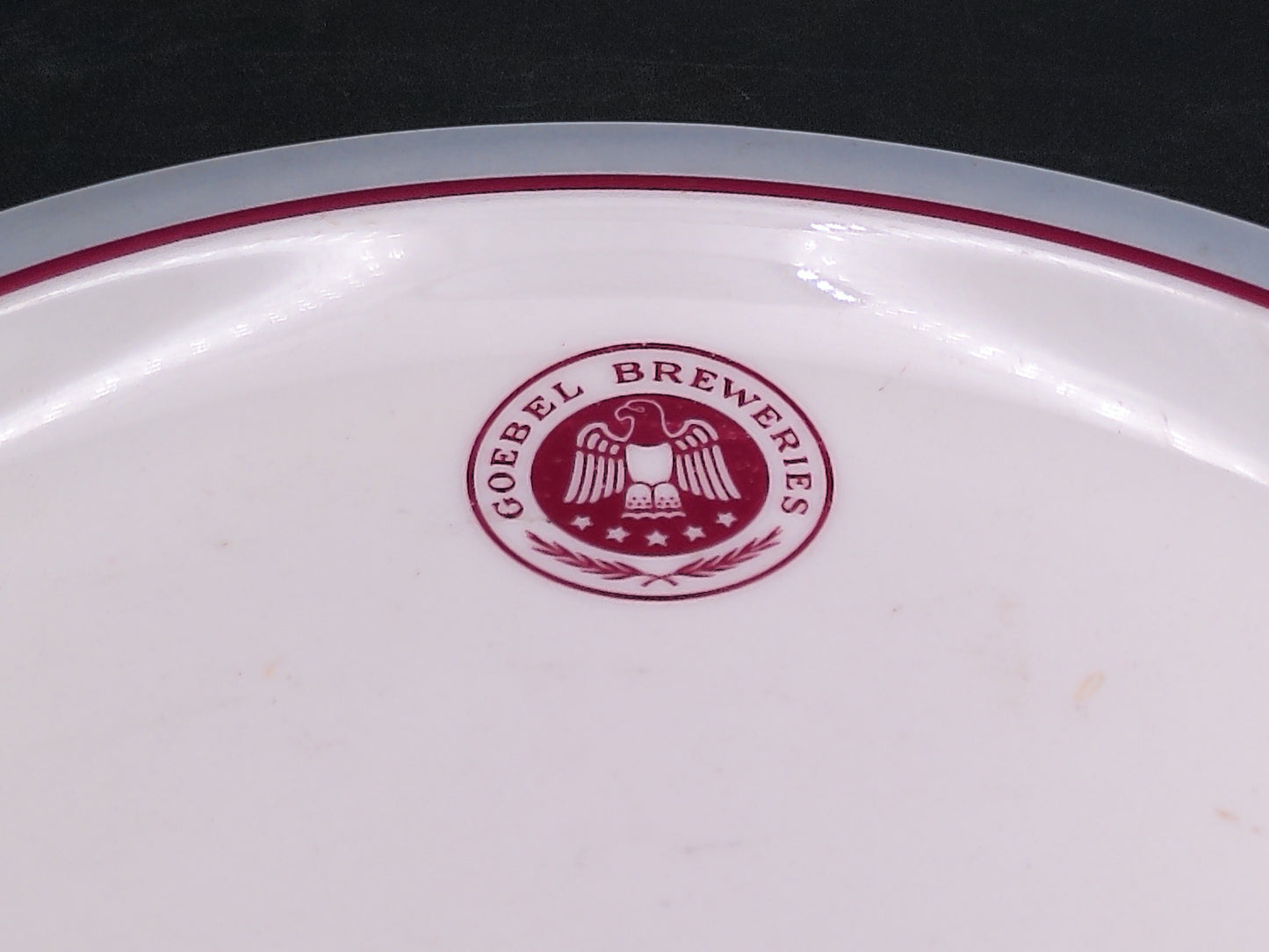 Plate Dish from Goebel Brewing Co of Muskegon, Mi Syracuse China Co