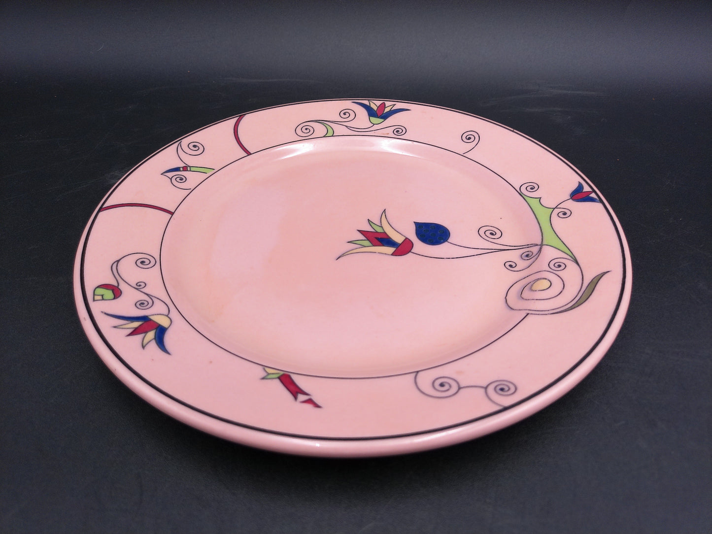 Plate Dish Buffalo China Rouge Ware Pink Color