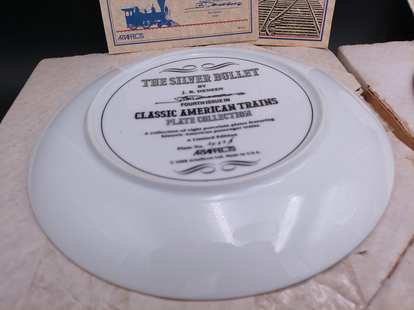 Competition by Jim Deneen Classic American Trains Plate Collection Lot of 2 Limited Edition