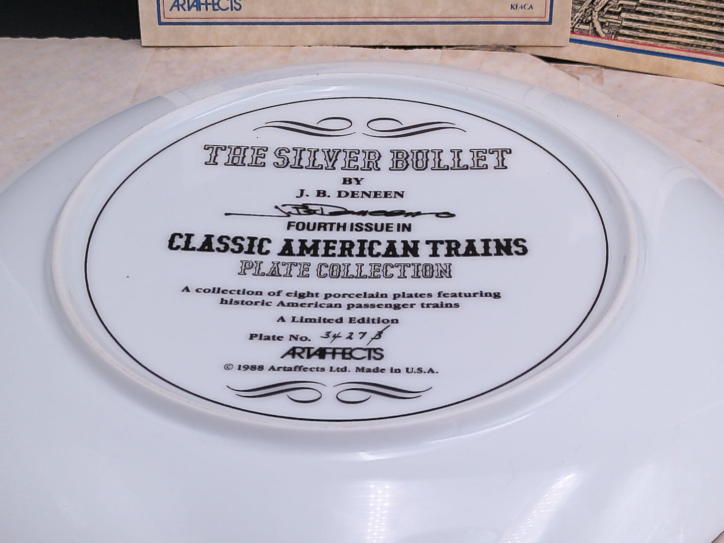 Competition by Jim Deneen Classic American Trains Plate Collection Lot of 2 Limited Edition