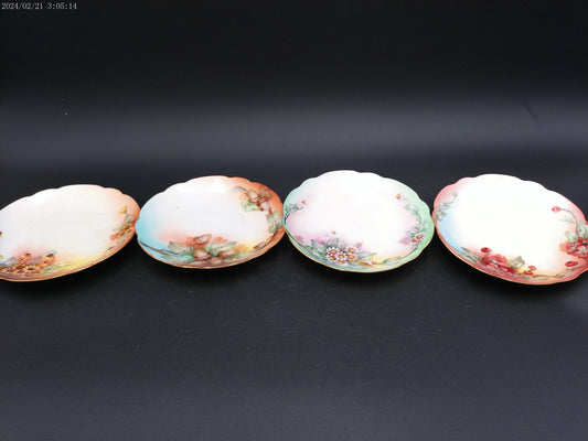 CT Altwasser  Porcelain Plate ~ Qty 4 Hand Painted with Sunny Daisy Flowers