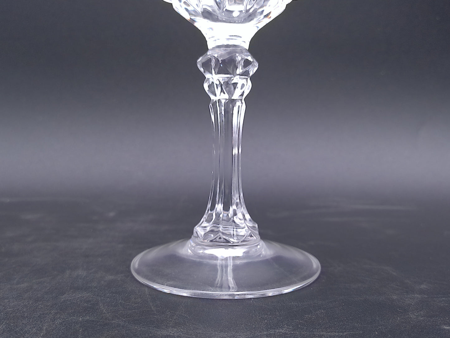 Water Goblet Wine Glass Crystal St. Germain Durand Vintage - Set of 2