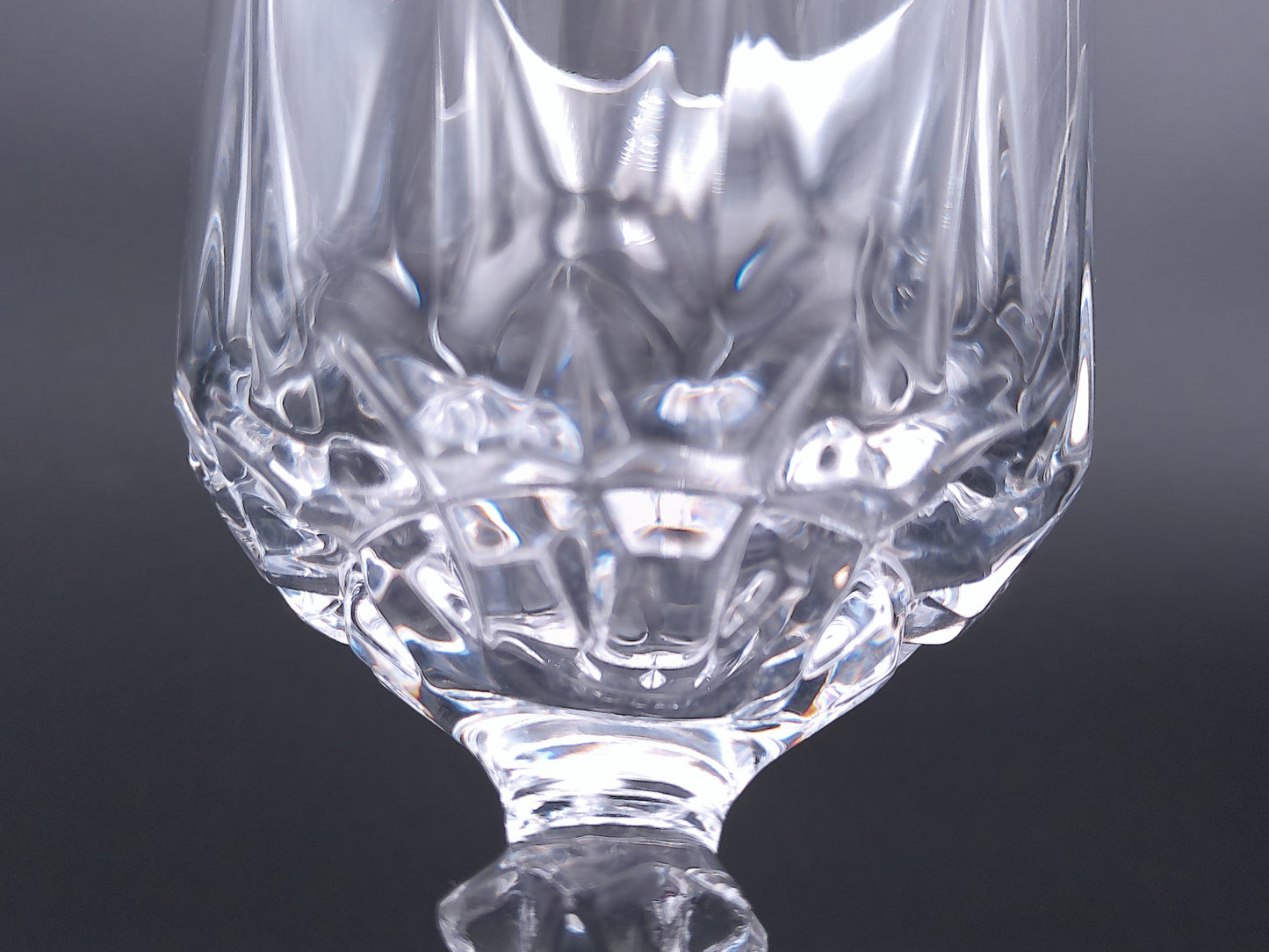 Water Goblet Wine Glass Crystal St. Germain Durand Vintage - Set of 2