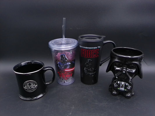 Star Wars Darkside Mug Cup Darth Vader Galerie Set of 4 Unique