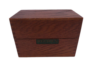 Vintage Wooden  Recipe Box