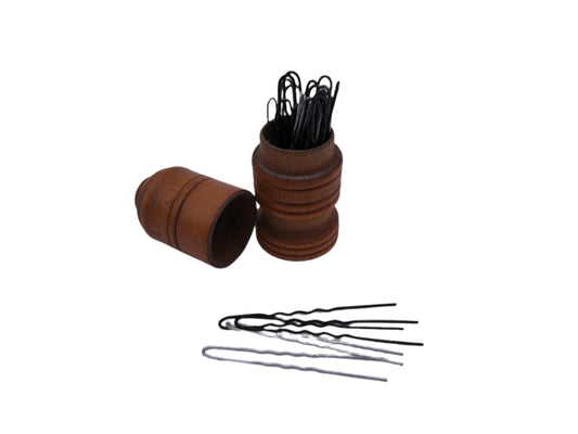 Wooden Round Container for Kitchen Prongs