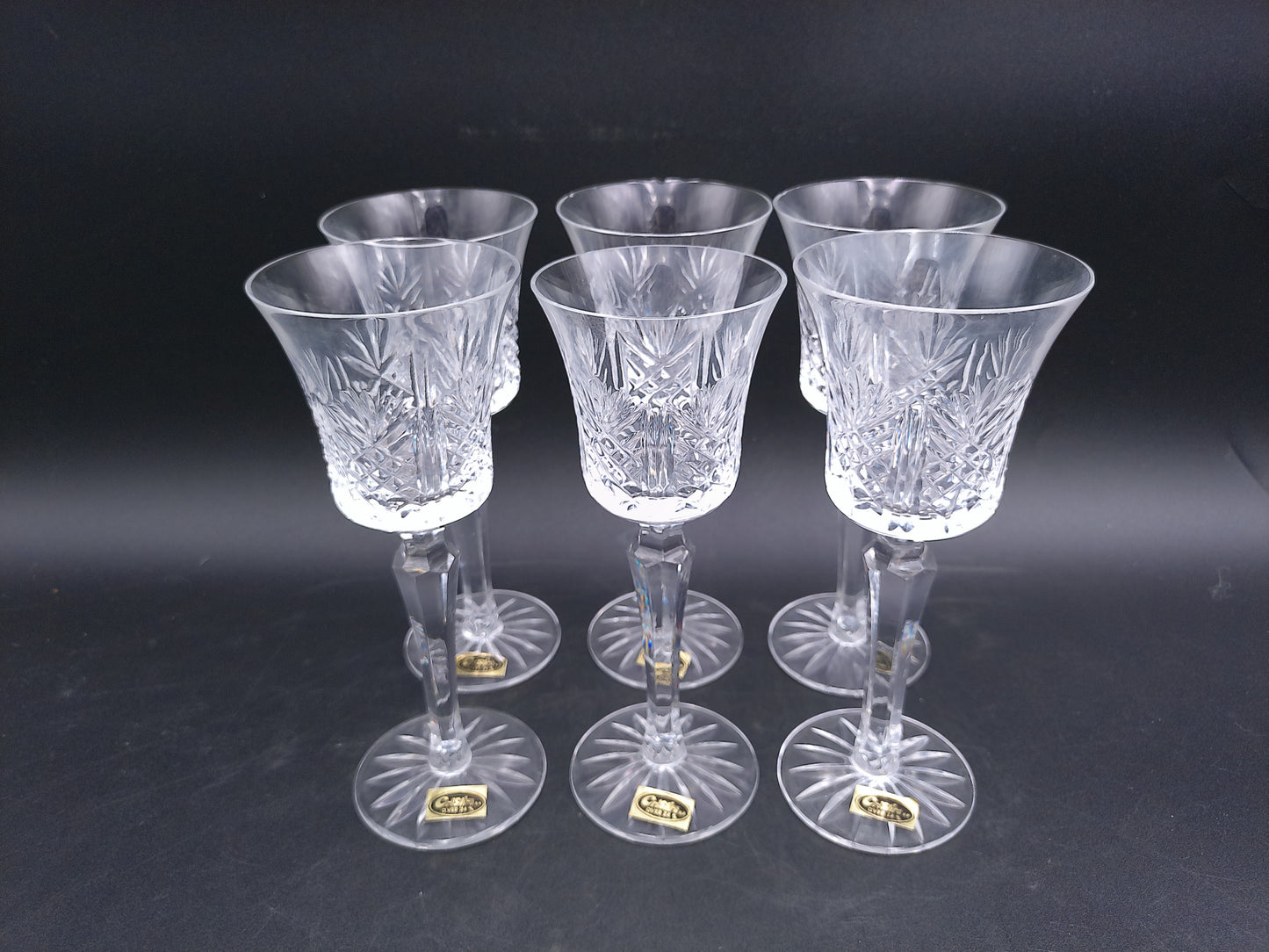 Crystal Glasses Set of 6  Water Wine Cristio over 24%