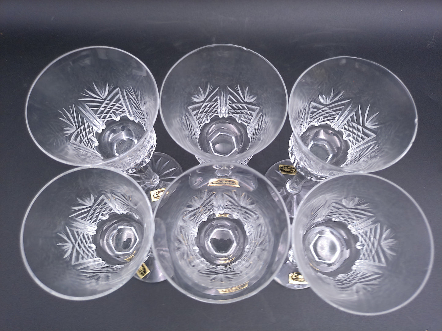 Crystal Glasses Set of 6  Water Wine Cristio over 24%