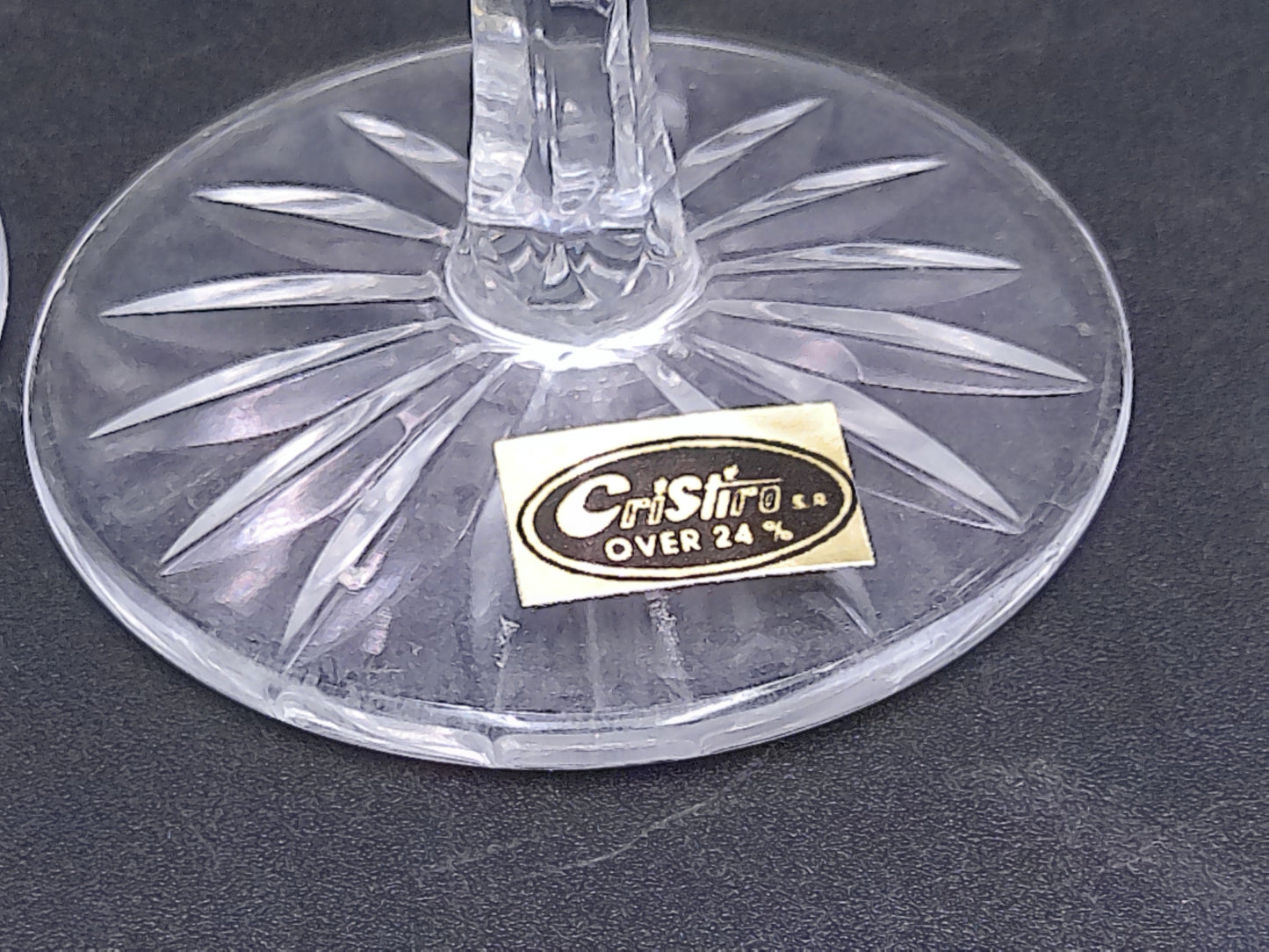 Crystal Glasses Set of 6  Water Wine Cristio over 24%