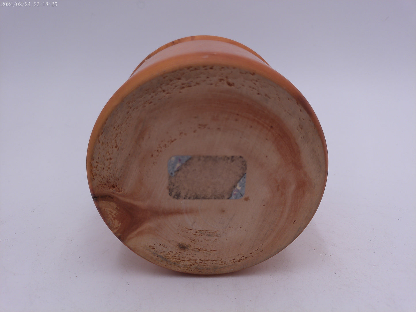Vintage Wooden Round Jewelry Trinket Box Handmade