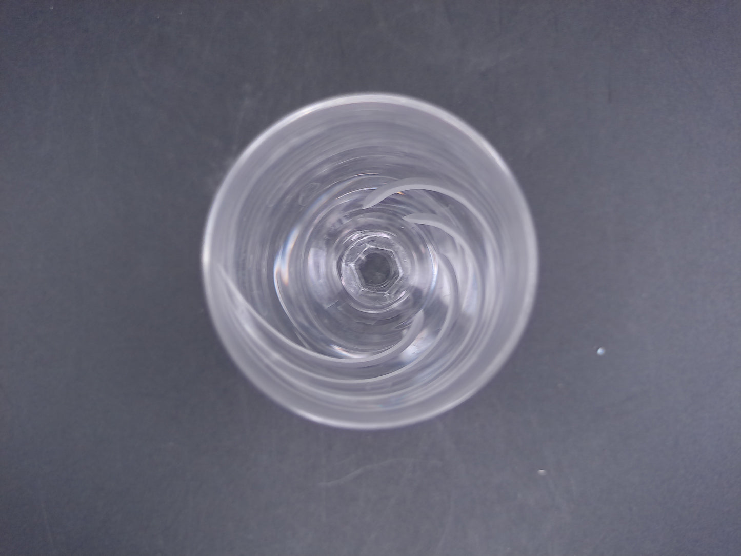 Lot of 4 Unique Crystal Glass Glasses Wine Water Glass Vintage