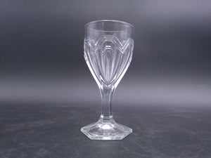 High Quality 1930s Vintage Art Deco Octagonal Cut Glass Drinking Glass