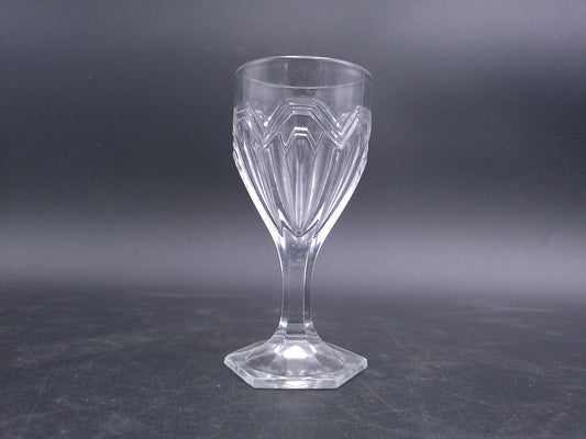 High Quality 1930s Vintage Art Deco Octagonal Cut Glass Drinking Glass