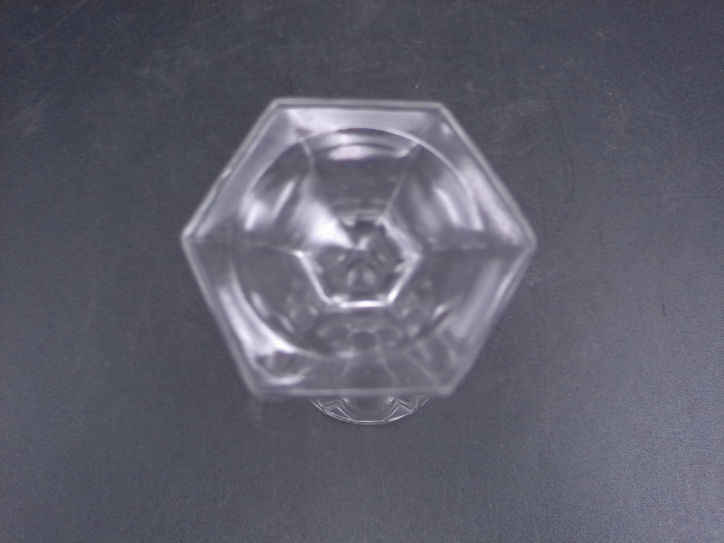 High Quality 1930s Vintage Art Deco Octagonal Cut Glass Drinking Glass