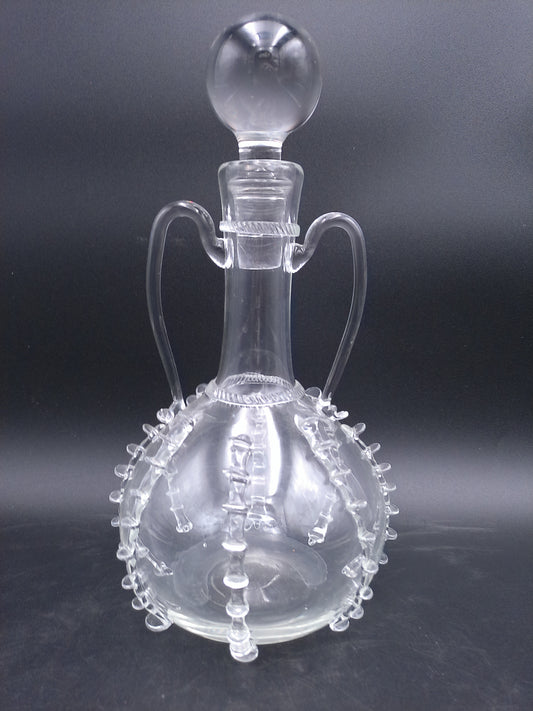 Juliska Hand Blown Glass Harriet Carafe Bride Princess Pitcher