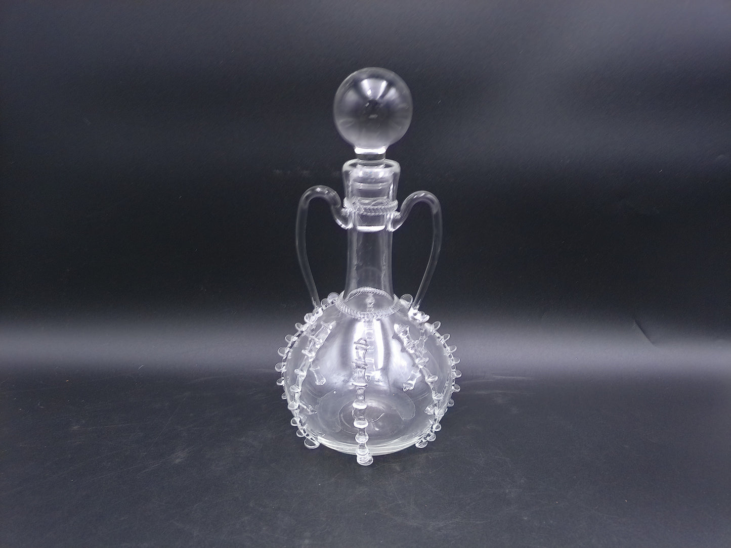 Juliska Hand Blown Glass Harriet Carafe Bride Princess Pitcher