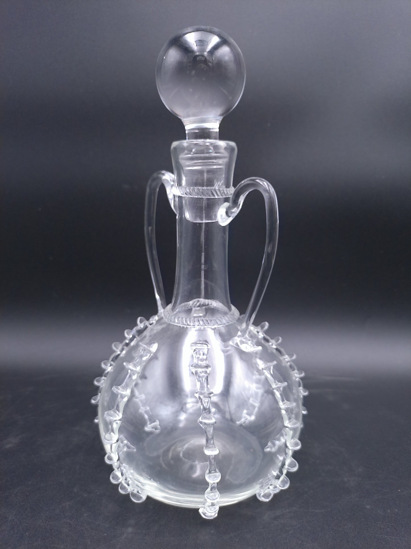Juliska Hand Blown Glass Harriet Carafe Bride Princess Pitcher