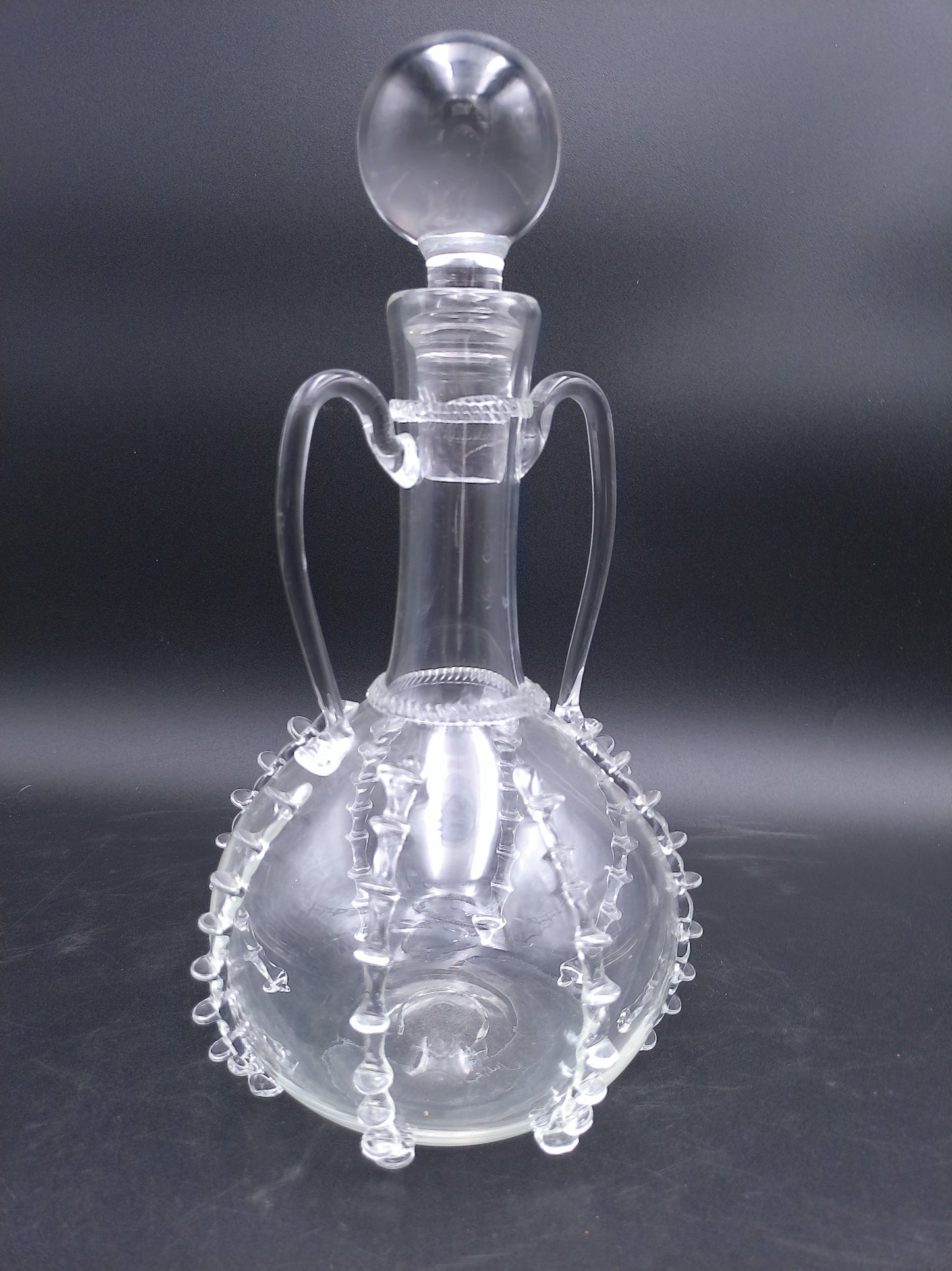 Juliska Hand Blown Glass Harriet Carafe Bride Princess Pitcher