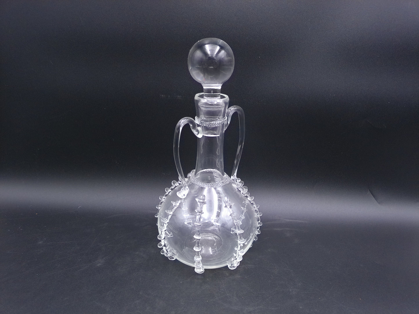 Juliska Hand Blown Glass Harriet Carafe Bride Princess Pitcher