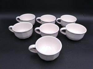 Set of 7 Tea Coffee  Cups Pfaltzgraff Heritage White Tea Cup