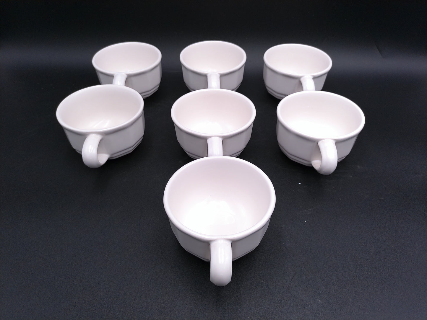 Set of 7 Tea Coffee  Cups Pfaltzgraff Heritage White Tea Cup