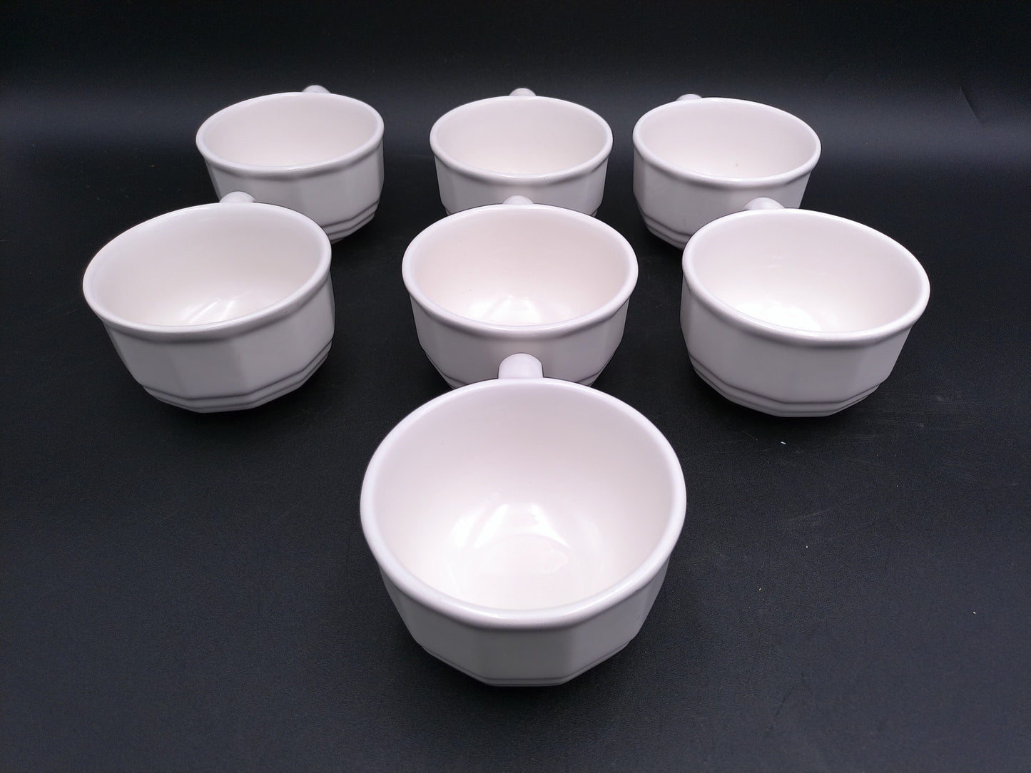 Set of 7 Tea Coffee  Cups Pfaltzgraff Heritage White Tea Cup