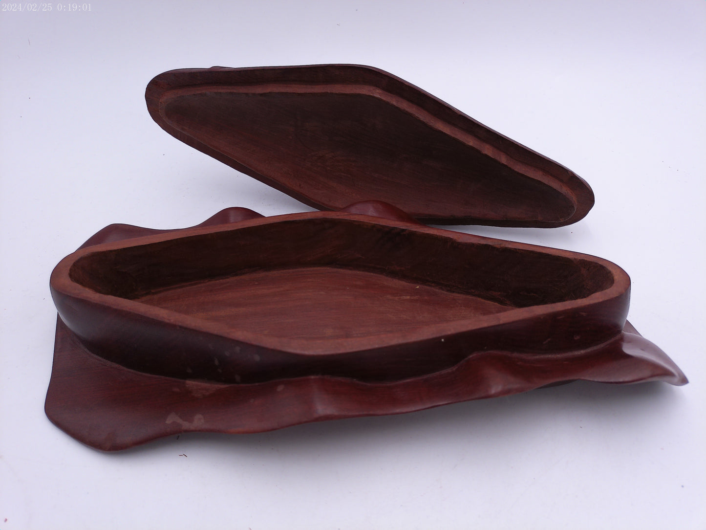 Decorative Hand Carved d Wood Jewelry box