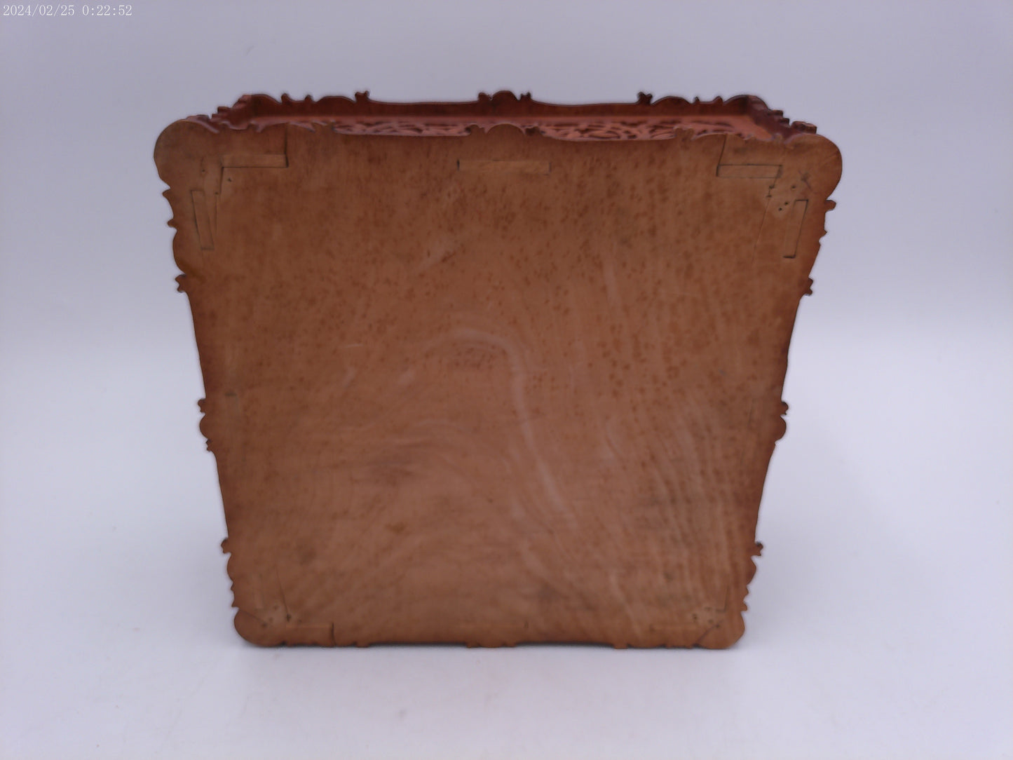 Antique Victorian Box Carved Wooden Fretwork 19th Century