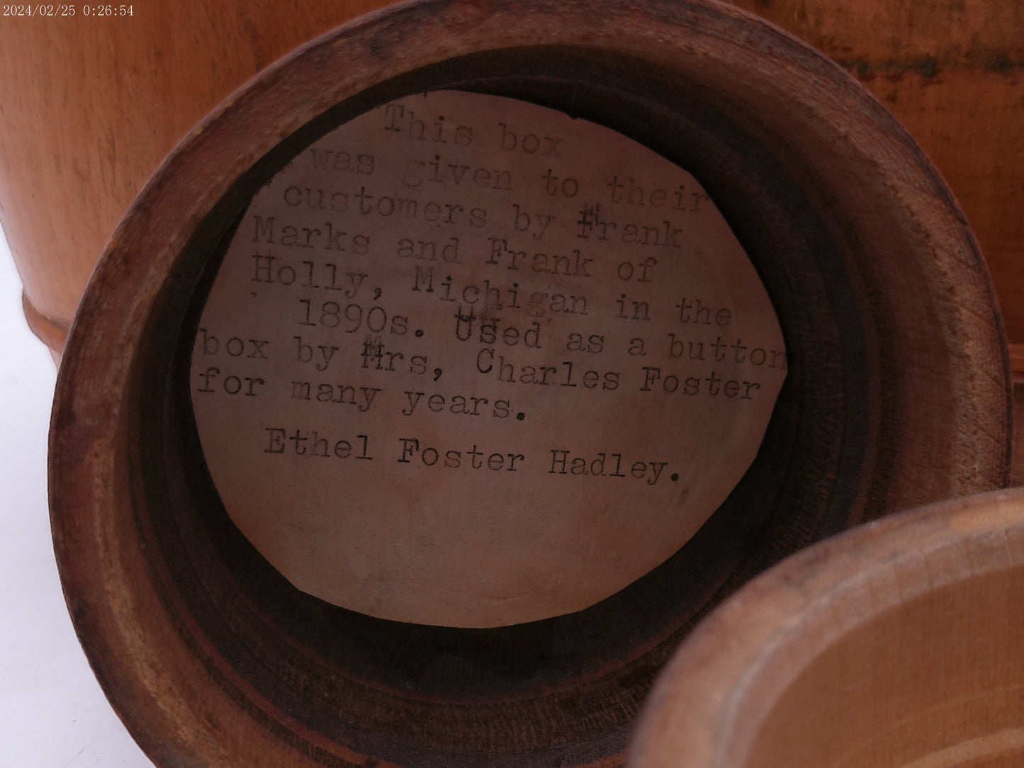 Lot of 3 Antique Treen Small Barrels Container Humidor