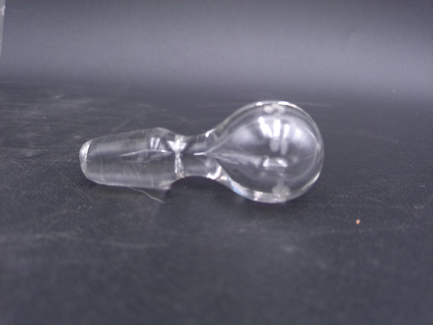 Mid-Century Modernist Crystal Glass Decanter Vase Flower Pattern on Glass