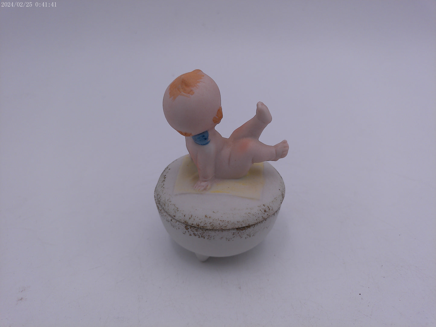 Vintage Kewpie Rare Ceramic Trinket Box