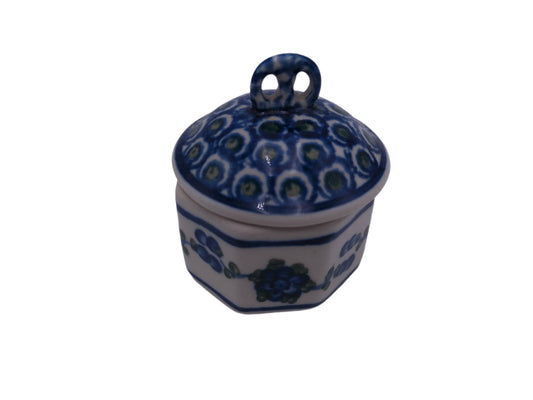 Mini Pretzel Box  Jar -Ceramic Painted  MCP Three Sisters
